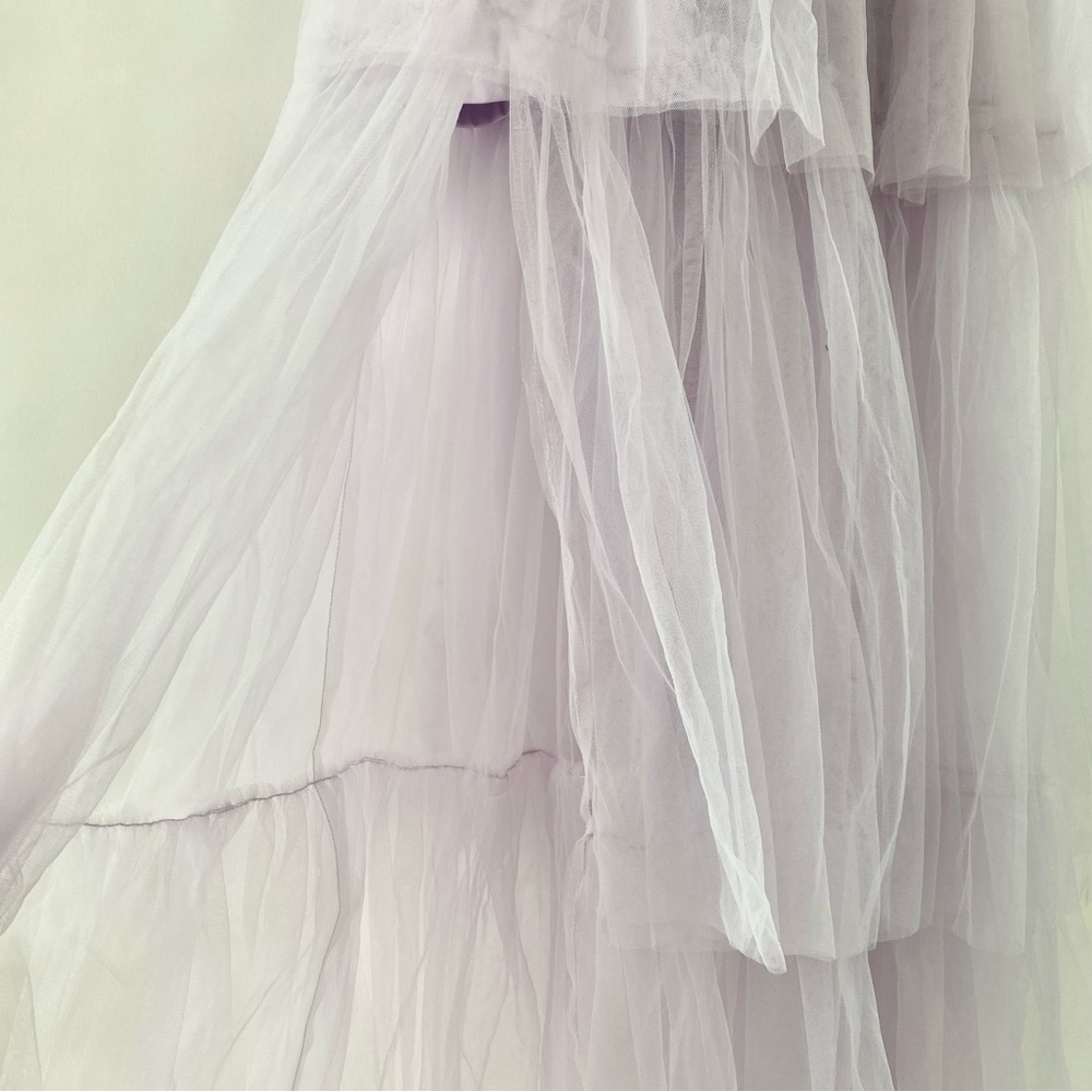 NWT Lace & Beads Lavender Tulle Maxi Gown Dress 2 - Picture 11 of 16